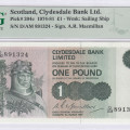 Scotland, Clydesdale Bank 1.3.1977 P204c PMG67 EPQ Scotland, Clydesdale Bank 1.3.1977 P204c PMG67 EPQ