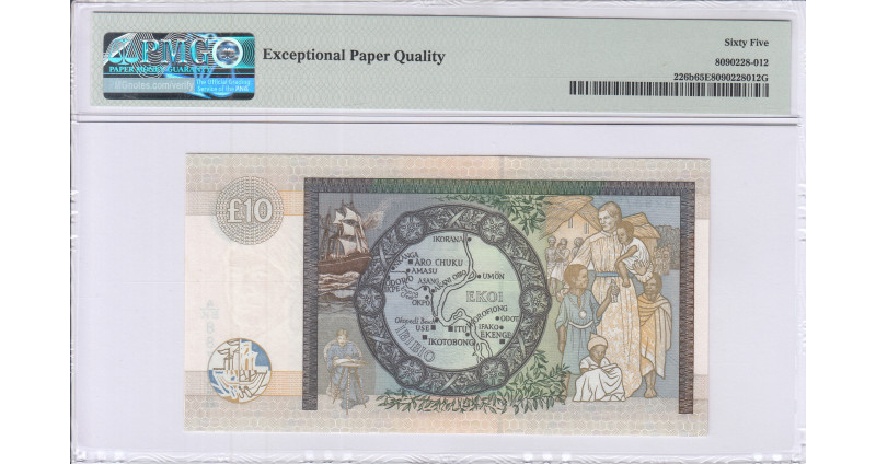 Scotland, Clydesdale Bank 10 Pounds 12.10.1999 P226b PMG65 EPQ Scotland, Clydesdale Bank 10 Pounds 12.10.1999 P226b PMG65 EPQ
