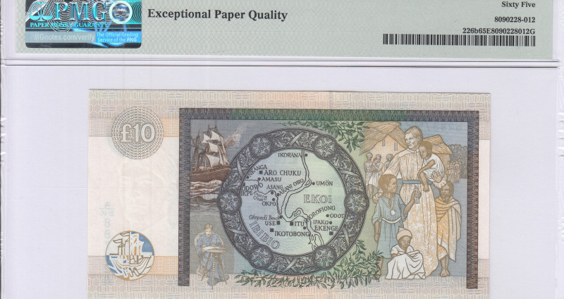 Scotland, Clydesdale Bank 10 Pounds 12.10.1999 P226b PMG65 EPQ Scotland, Clydesdale Bank 10 Pounds 12.10.1999 P226b PMG65 EPQ