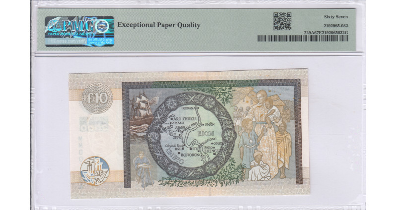 Scotland, Clydesdale Bank 10 Pounds 2000 P229A PMG67 EPQ Scotland, Clydesdale Bank 10 Pounds 2000 P229A PMG67 EPQ