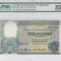 Scotland, National Bank of Scotland Ltd. 5 Pounds 1.11.1957 P262 PMG35 Scotland, National Bank of Scotland Ltd. 5 Pounds 1.11.1957 P262 PMG35
