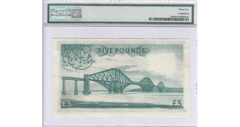 Scotland, National Bank of Scotland Ltd. 5 Pounds 1.11.1957 P262 PMG35 Scotland, National Bank of Scotland Ltd. 5 Pounds 1.11.1957 P262 PMG35