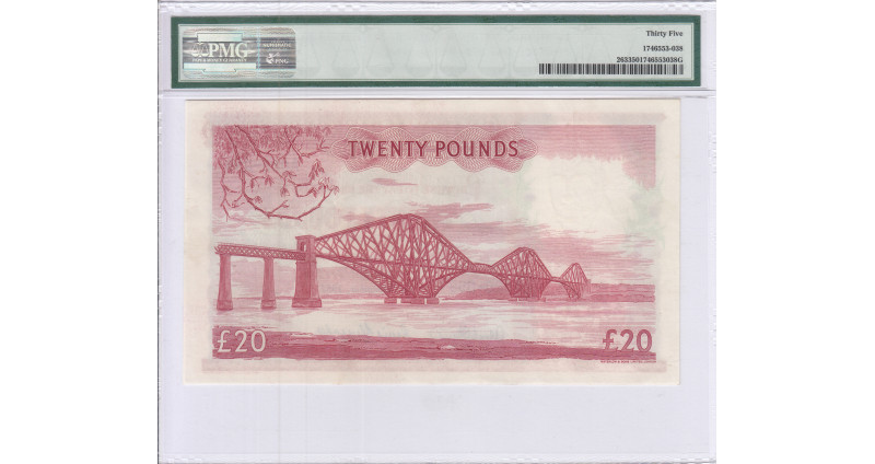 Scotland, National Bank of Scotland Ltd. 20 Pounds 1.11.1957 P263 PMG35 Scotland, National Bank of Scotland Ltd. 20 Pounds 1.11.1957 P263 PMG35