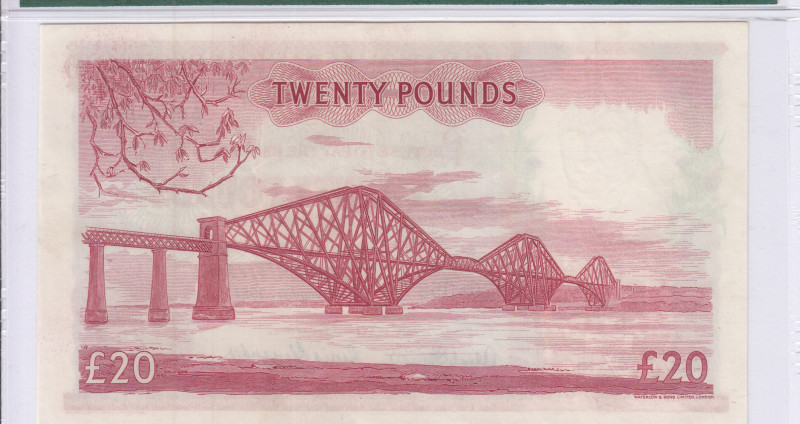 Scotland, National Bank of Scotland Ltd. 20 Pounds 1.11.1957 P263 PMG35 Scotland, National Bank of Scotland Ltd. 20 Pounds 1.11.1957 P263 PMG35