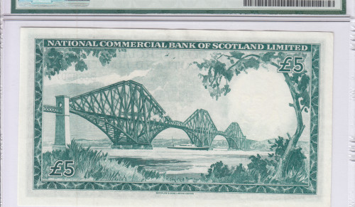 Scotland, Nat'l Comm. Bank of Scotland Ltd. 5 Pounds 16.9.1959 P266 PMG35