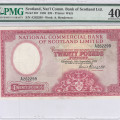 Scotland, Nat'l Comm. Bank of Scotland Ltd. 20 Pounds 16.9.1959 P267 PMG40 Scotland, Nat'l Comm. Bank of Scotland Ltd. 20 Pounds 16.9.1959 P267 PMG40
