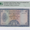 Scotland, Nat'l Comm. Bank of Scotland Ltd. 5 Pounds 1.8.1966 P272a PMG58
