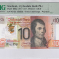 Scotland, Clydesdale Bank 10 Pounds 2017 P229Q PMG68 EPQ
