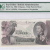Seycelles 5 Rupees 1.1.1968  P14a PMG67 EPQ