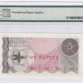 Seycelles 5 Rupees 1.1.1968  P14a PMG67 EPQ