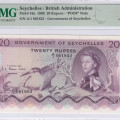 Seycelles 20 Rupees 1.1.1968 P16a PMG65 EPQ Seycelles 20 Rupees 1.1.1968 P16a PMG65 EPQ