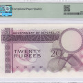 Seycelles 20 Rupees 1.1.1968 P16a PMG65 EPQ Seycelles 20 Rupees 1.1.1968 P16a PMG65 EPQ