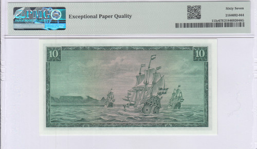 South Africa10 Rand 1975 P113c PMG67 EPQ