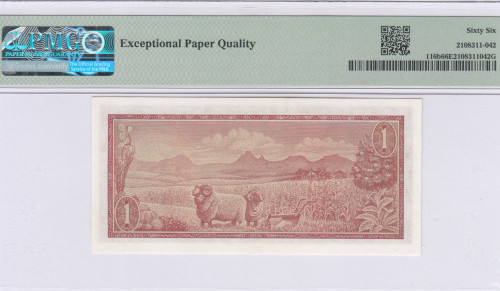 South Africa 1 Rand 1975 P116b PMG66 EPQ