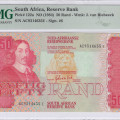 South Africa 50 Rand 1984 P122a PMG66 EPQ South Africa 50 Rand 1984 P122a PMG66 EPQ