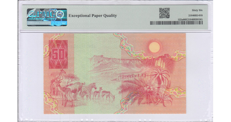 South Africa 50 Rand 1984 P122a PMG66 EPQ South Africa 50 Rand 1984 P122a PMG66 EPQ