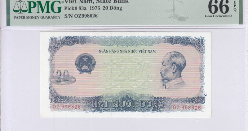 Vietnam 20 Dong 1976 P83a PMG66 EPQ