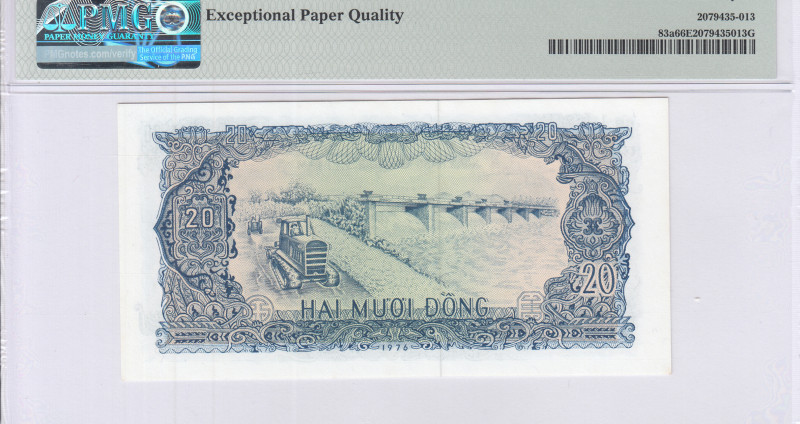 Vietnam 20 Dong 1976 P83a PMG66 EPQ Vietnam 20 Dong 1976 P83a PMG66 EPQ