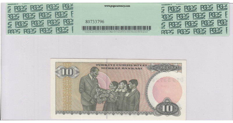 10.000 Lira I08 P200 PCGS65 PPQ