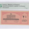 Ministry of Finance "Ottoman Emp." 2,5 Piastres AH1332 (ND1916-17) P86 PMG63 Ministry of Finance "Ottoman Emp." 2,5 Piastres AH1332 (ND1916-17) P86 PMG63