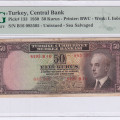 50 Kuruş 1930 (Unissued) B16 P133 PMG40