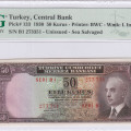 50 Kuruş 1930 (Unissued) B1 P133 PMG64