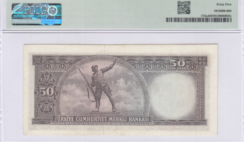 50 Lira 1930 (ND1964) L58 P175a PMG45