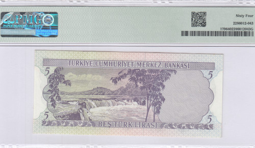 5 Lira 1930 (ND1968) A37 P179 PMG64