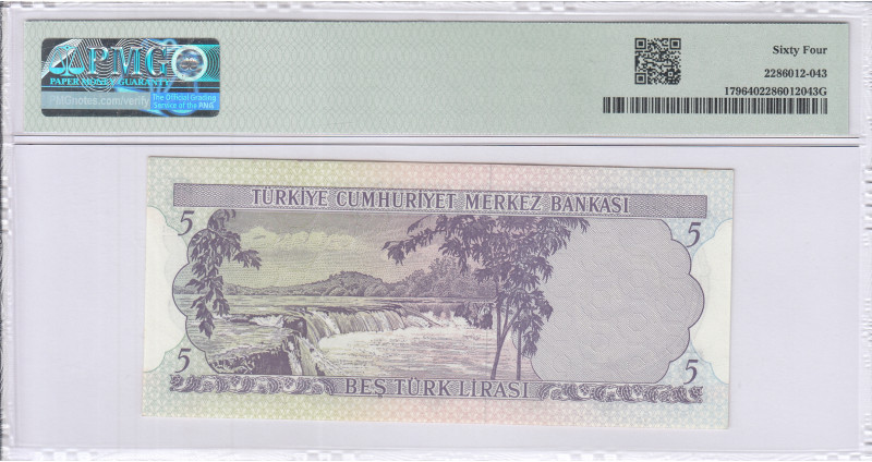 5 Lira 1930 (ND1968) A37 P179 PMG64