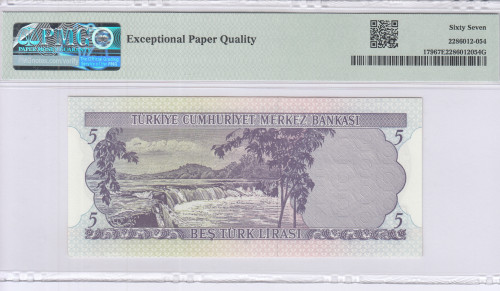 5 Lira 1930 (ND1968) C42 P179 PMG67 EPQ