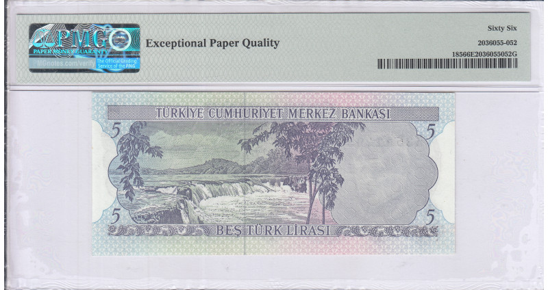 5 Lira 1930 (ND1968) K35 P185 PMG66 EPQ