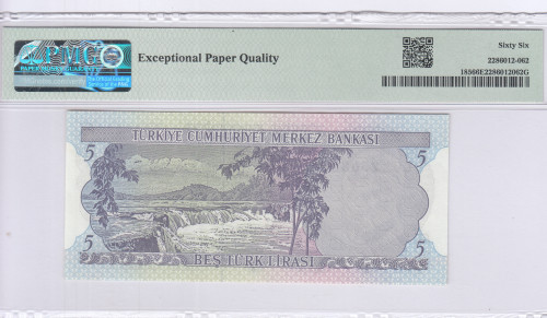 5 Lira 1930 (ND1968) L01 P185 PMG66 EPQ