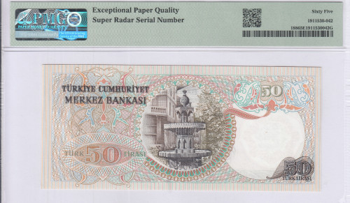 50 Lira 1970 (ND1976) I83 P188 PMG65 EPQ