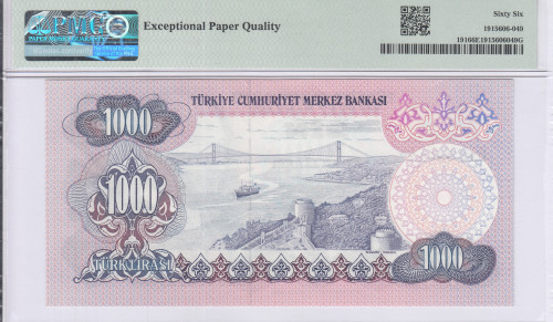 1.000 Lira 1970  D16 P191 PMG66 EPQ