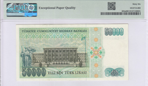 50.000 Lira 1970 (ND1989)  A84 P203a PMG66 EPQ