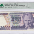 500.000 Lira 1970 (ND1993) F12 P208c PMG58 EPQ
