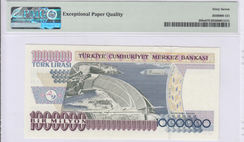 1.000.000 Lira 1970 (ND1995) C33 P209a PMG67 EPQ