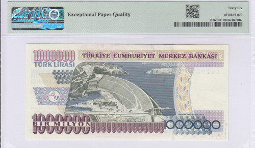 1.000.000 Lira 1970 (ND1995) C64 P209a PMG66 EPQ