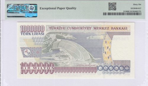 1.000.000 Lira 1970 (ND2002) P58 P213 PMG66 EPQ