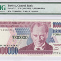 1.000.000 Lira 1970 (ND2002) P77 P213 PMG66 EPQ