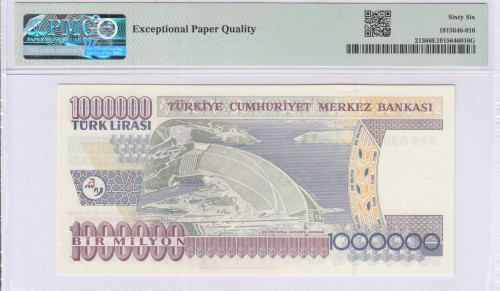 1.000.000 Lira 1970 (ND2002) R38 P213 PMG66 EPQ