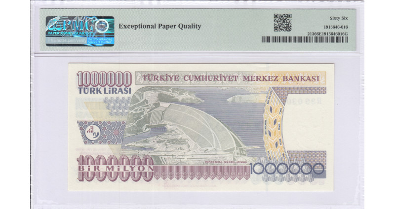 1.000.000 Lira 1970 (ND2002) R38 P213 PMG66 EPQ