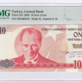 10 New Lira 2005 F80 P218 PMG67 EPQ