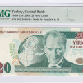 20 New Lira 2005 B58 P219 PMG66 EPQ
