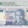 100 New Lira 2005 A01 P221 PMG68 EPQ